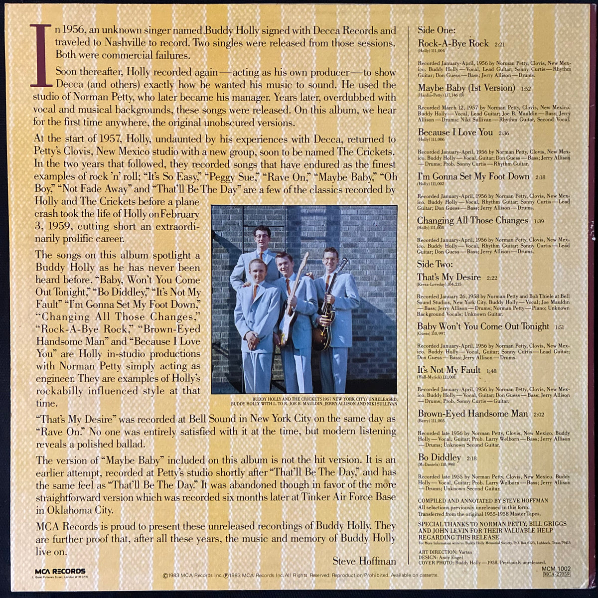 BUDDY HOLLY - THE COMPLETE BUDDY HOLLY (6LP BOX SET) (USED VINYL 1979 UK M-/M-/EX+)