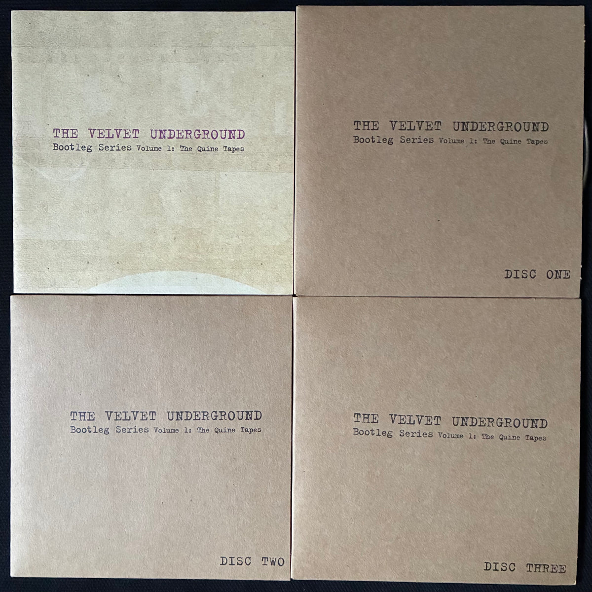VELVET UNDERGROUND - BOOTLEG SERIES VOLUME 1: THE QUINE TAPES (3CD SET) (USED CD 2001 US M-/M-)