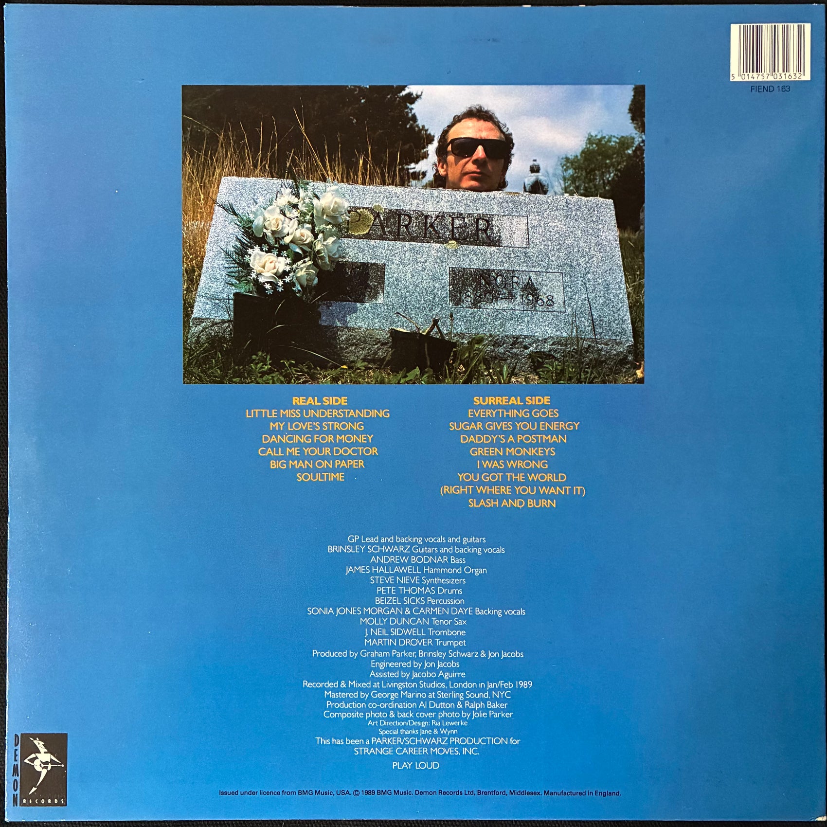 GRAHAM PARKER - HUMAN SOUL (USED VINYL 1989 UK M-/M-)