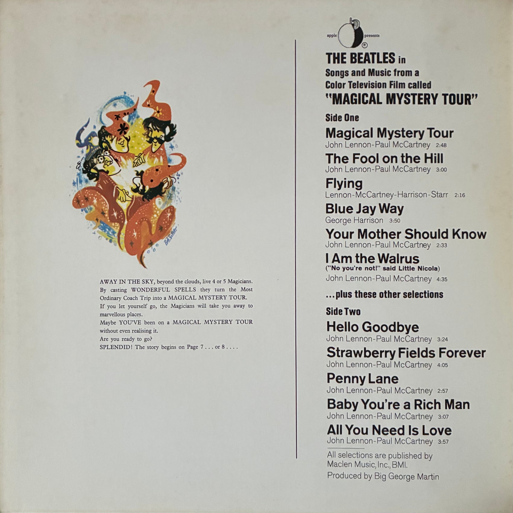 BEATLES - MAGICAL MYSTERY TOUR (USED VINYL 1973 JPAAN M-/EX+)