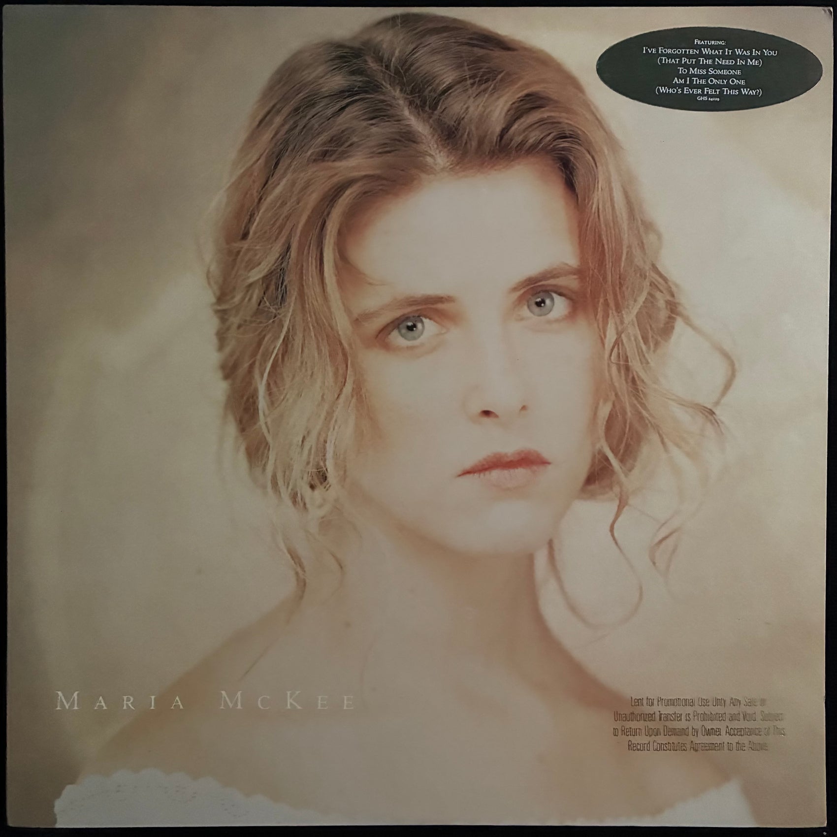 MARIA MCKEE - MARIA MCKEE (PROMO) (USED VINYL 1989 US M-/M-)