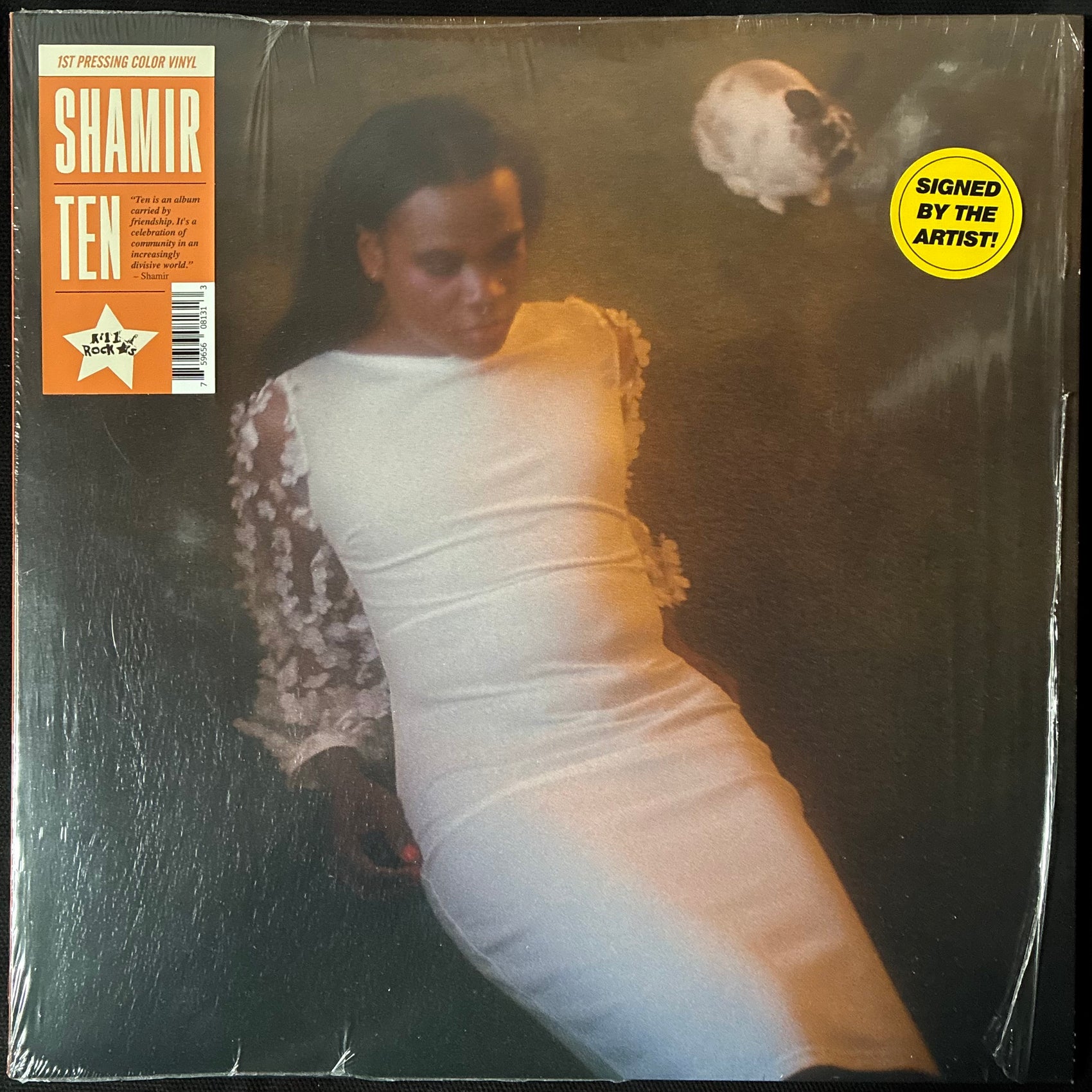 SHAMIR - TEN (SIGNED) (TANGERINE COLOURED) (USED VINYL 2025 US M-/M-)
