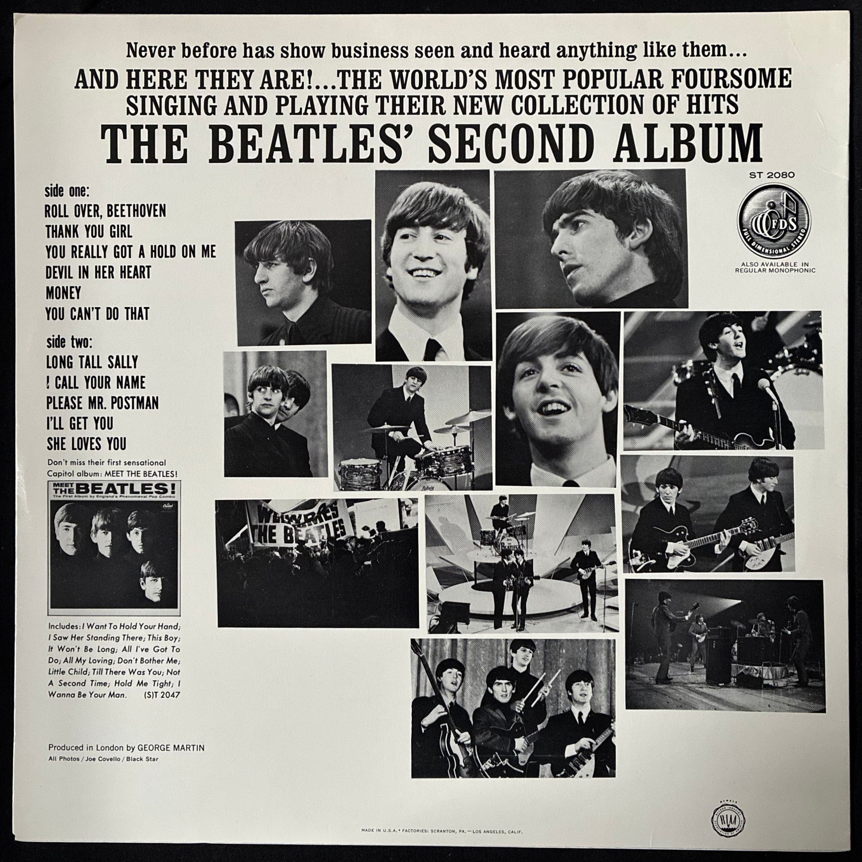 BEATLES - THE BEATLES' SECOND ALBUM (USED VINYL 1986 US M-/M-)