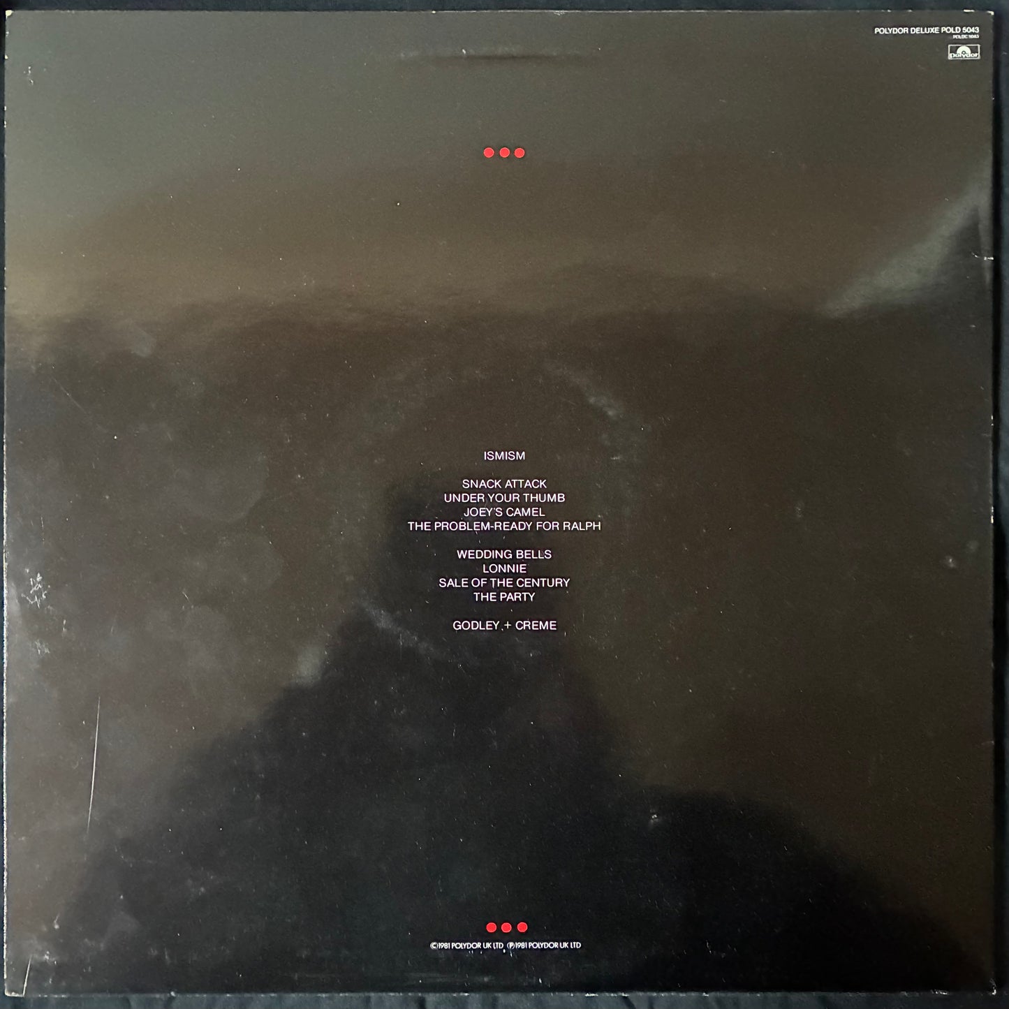 GODLEY & CREME - ISMISM (USED VINYL 1981 UK M-/EX+)