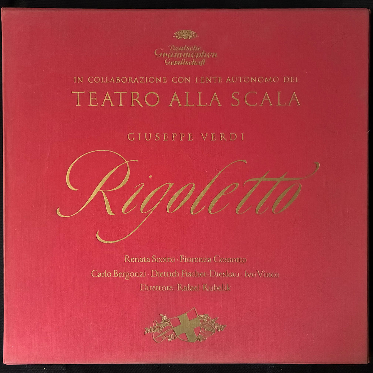 GIUSEPPE VERDI - RIGOLETTO (3LP BOX SET) (USED VINYL 1974 GERMANY M-/M-)