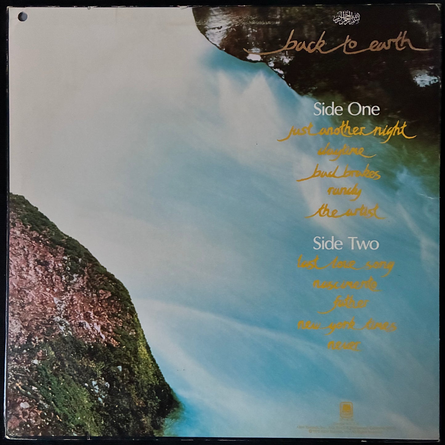 CAT STEVENS - BACK TO EARTH (USED VINYL 1978 US EX+/EX)