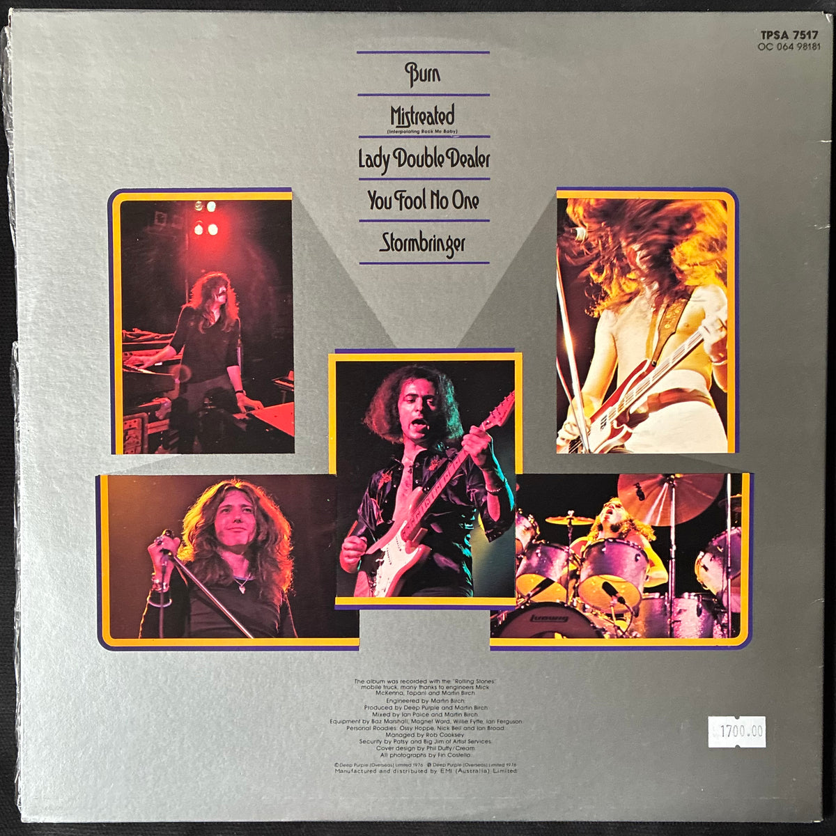 DEEP PURPLE - MADE IN EUROPE (USED VINYL 1976 AUS M-/M-)
