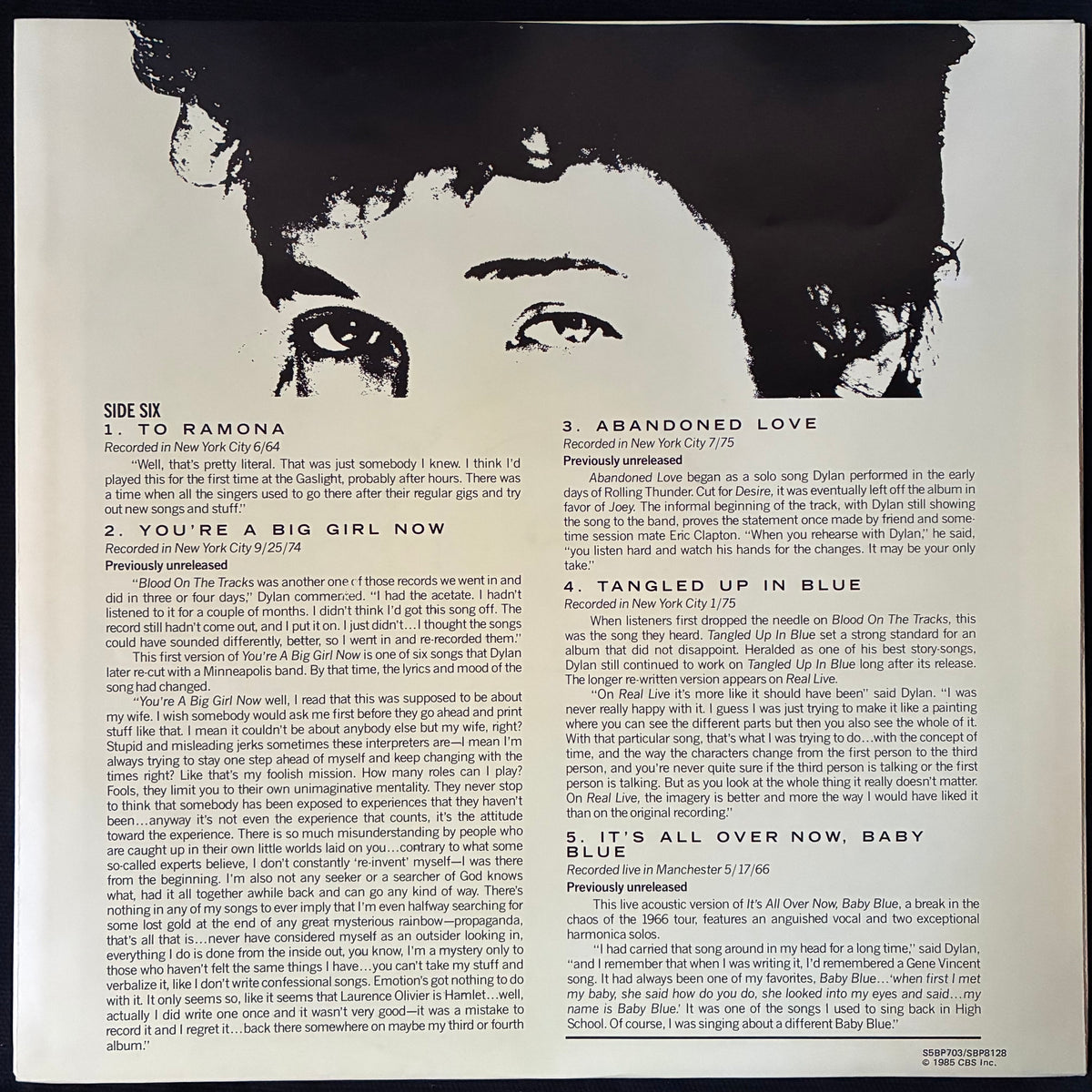BOB DYLAN - BIOGRAPH (5LP BOX SET) (USED VINYL 1985 AUS M-/M-/EX)