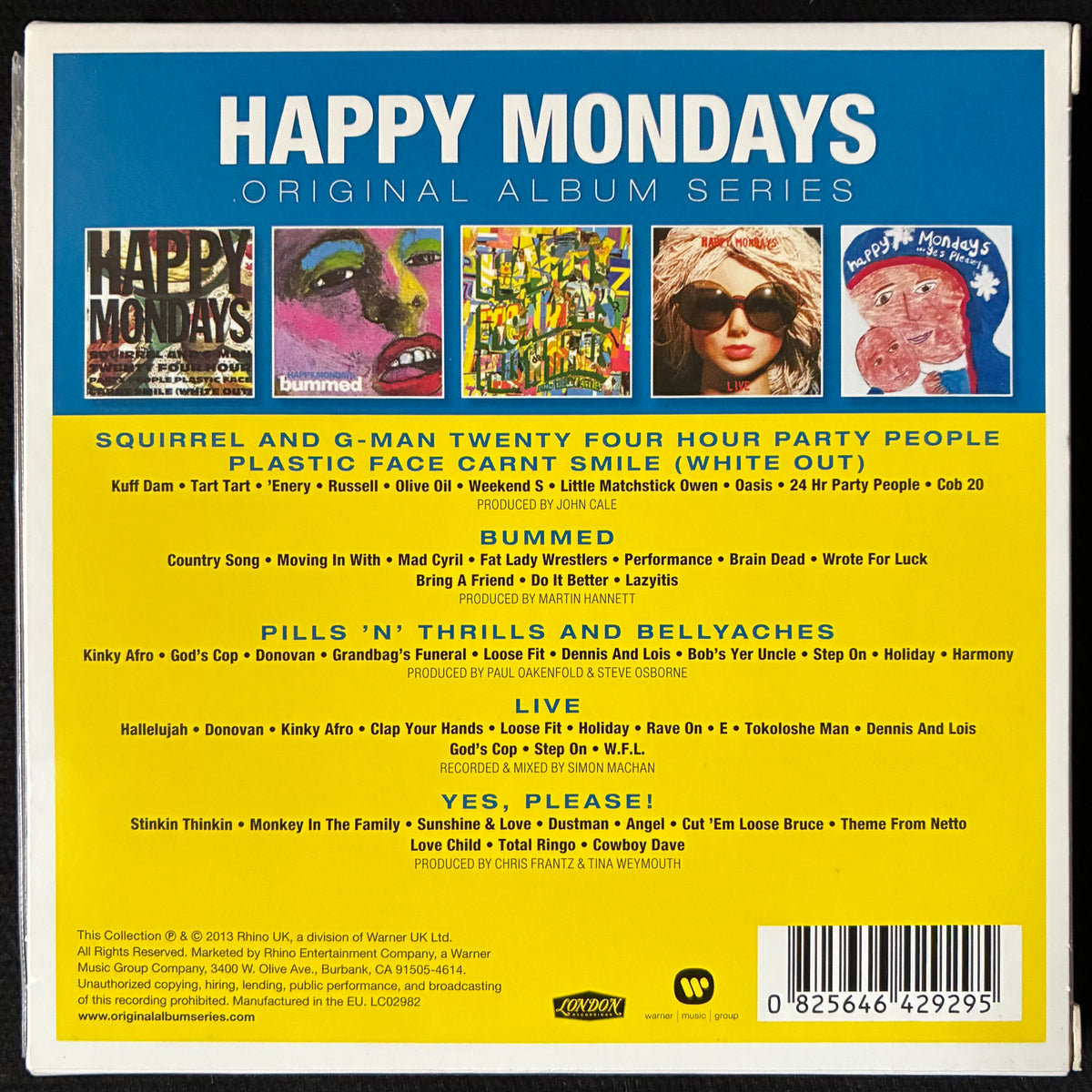 HAPPY MONDAYS - ORIGNAL ALBUM SERIES (5CD SET) (USED CD 2013 EU M-/M-)