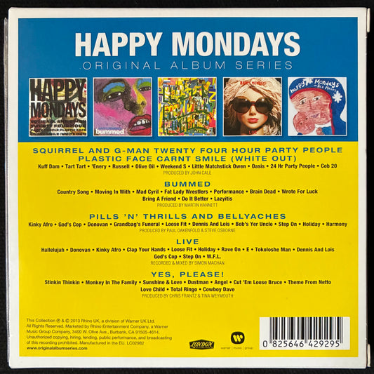 HAPPY MONDAYS - ORIGNAL ALBUM SERIES (5CD SET) (USED CD 2013 EU M-/M-)