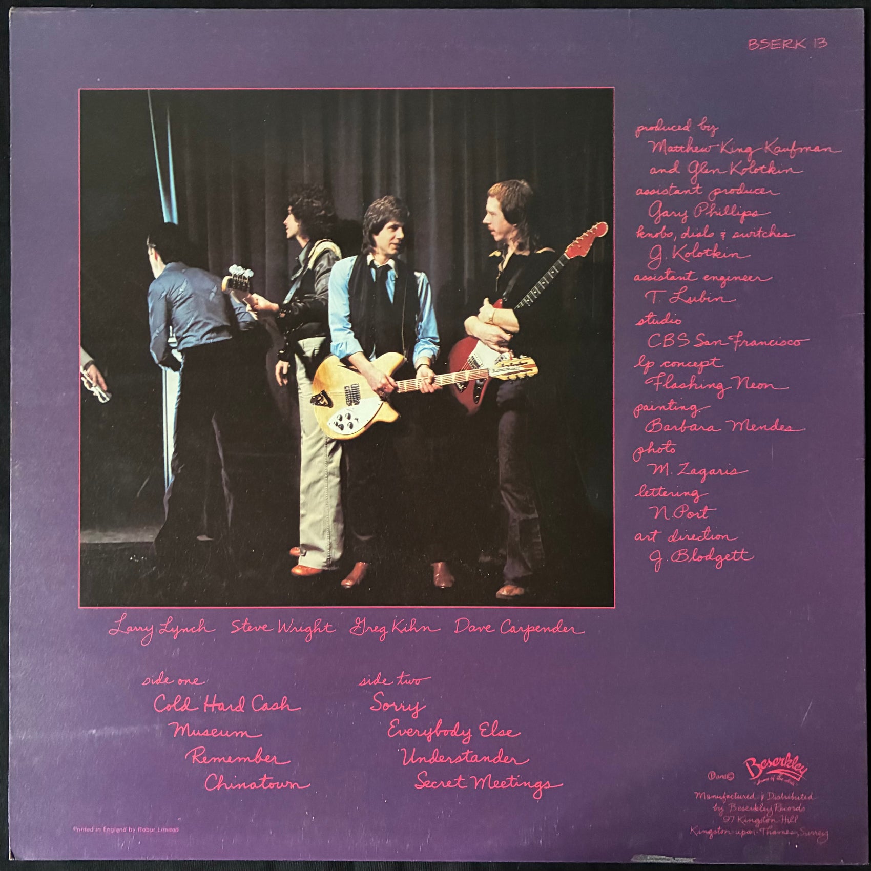 GREG KIHN BAND - NEXT OF KIHN (USED VINYL 1978 US M-/M-)