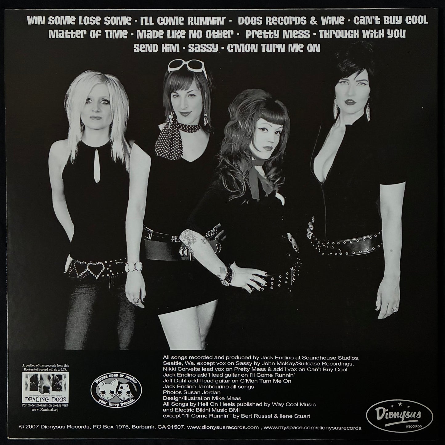 HELL ON WHEELS - DOGS, RECORDS & WINE (USED VINYL 2007 US M-/M-)