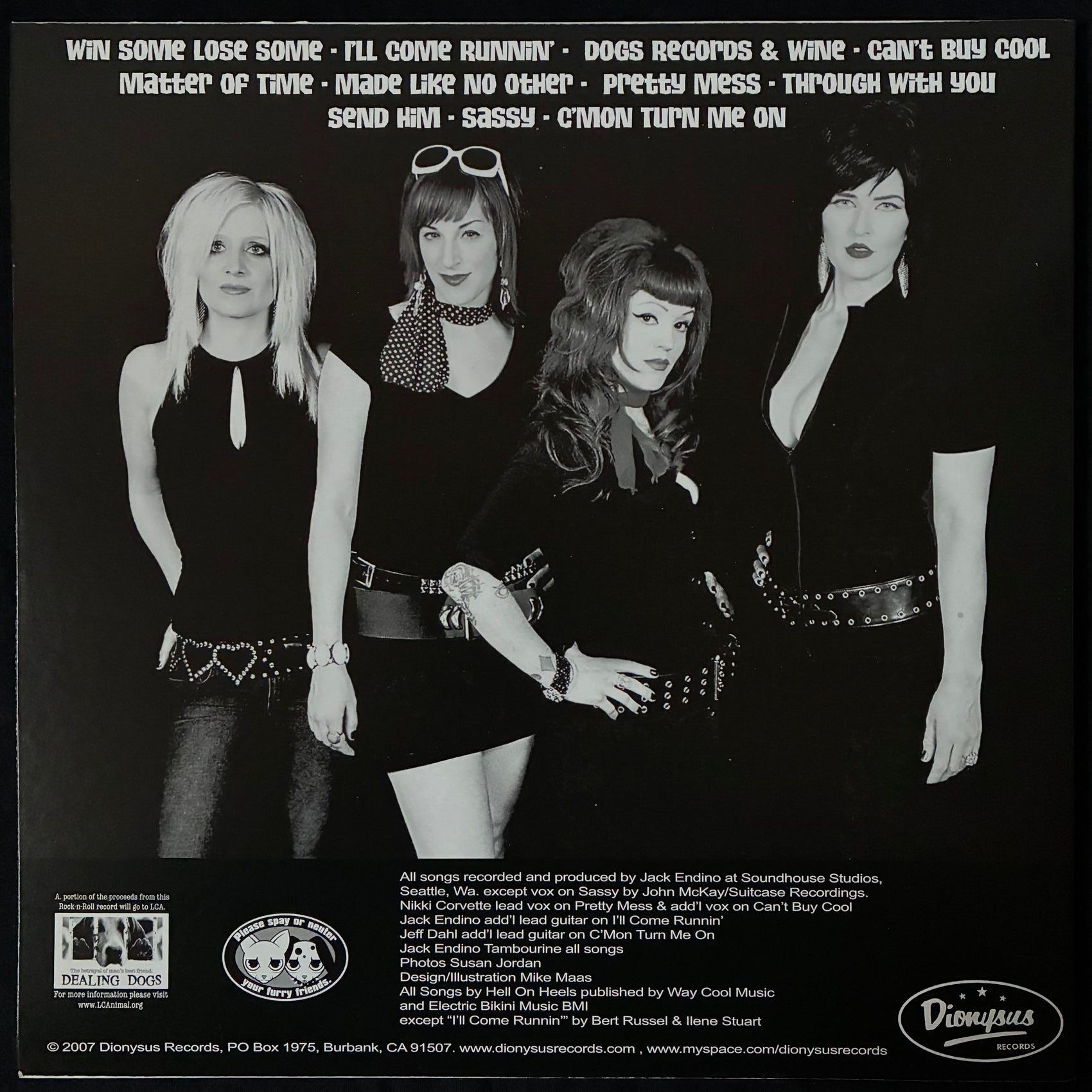 HELL ON WHEELS - DOGS, RECORDS & WINE (USED VINYL 2007 US M-/M-)
