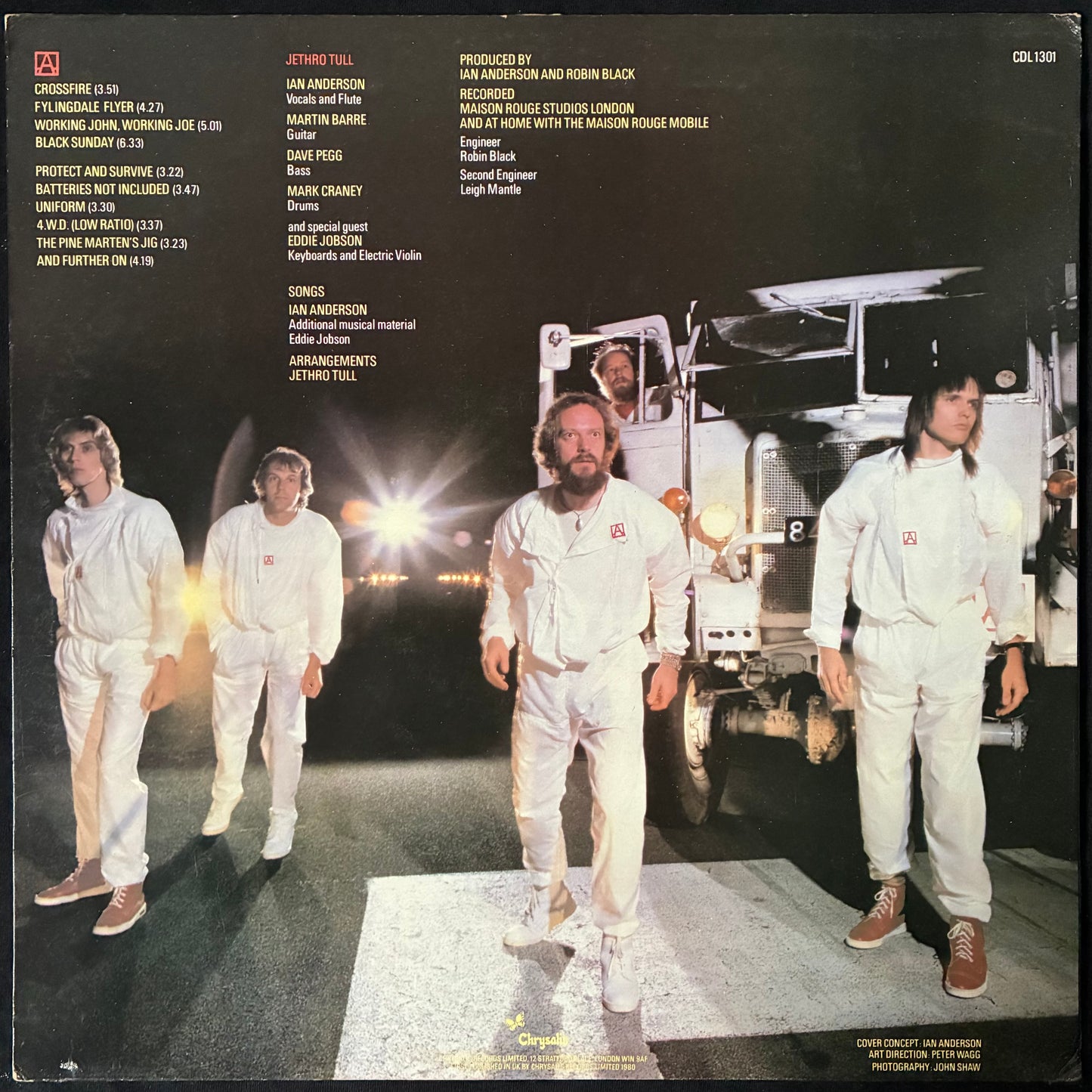 JETHRO TULL - A (USED VINYL 1980 UK M-/M-)