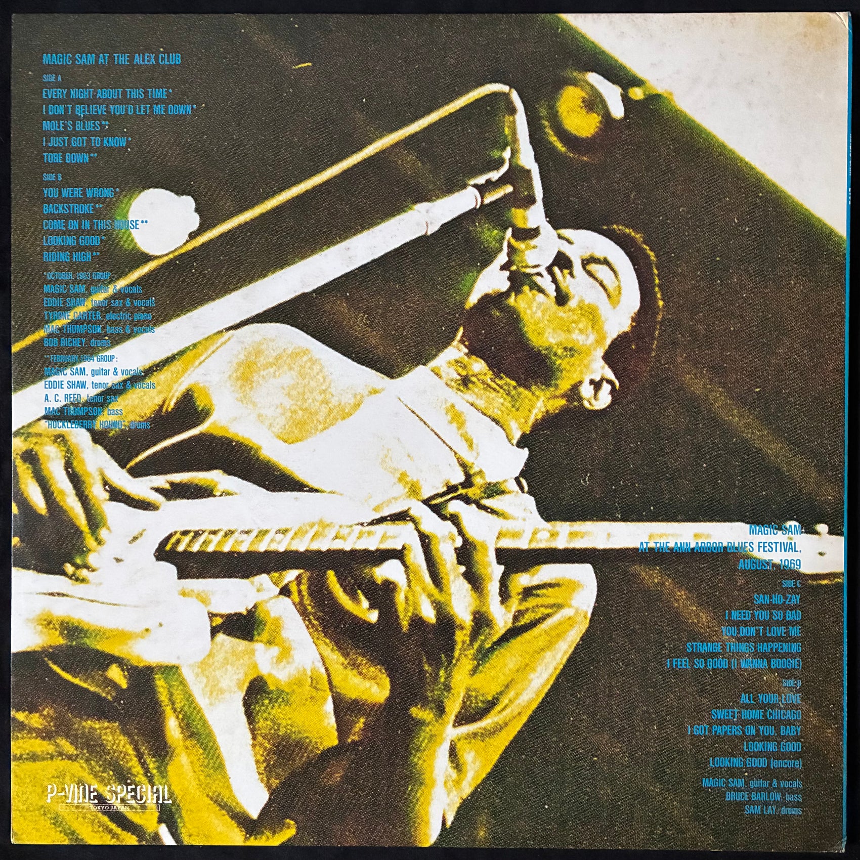 MAGIC SAM - MAGIC SAM LIVE AT THE ANN ARBOR BLUES FESTIVAL (2LP) (USED VINYL 1981 JAPAN M-/EX)