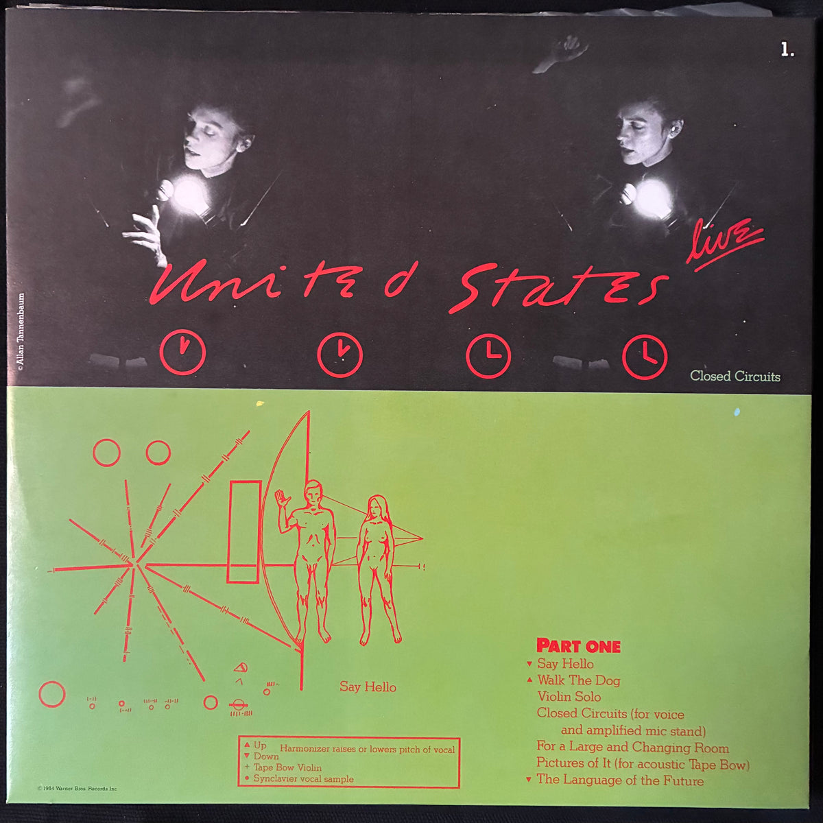 LAURIE ANDERSON - UNITED STATES LIVE (5LP BOX SET) (USED VINYL 1984 EU M-/M-/EX+)