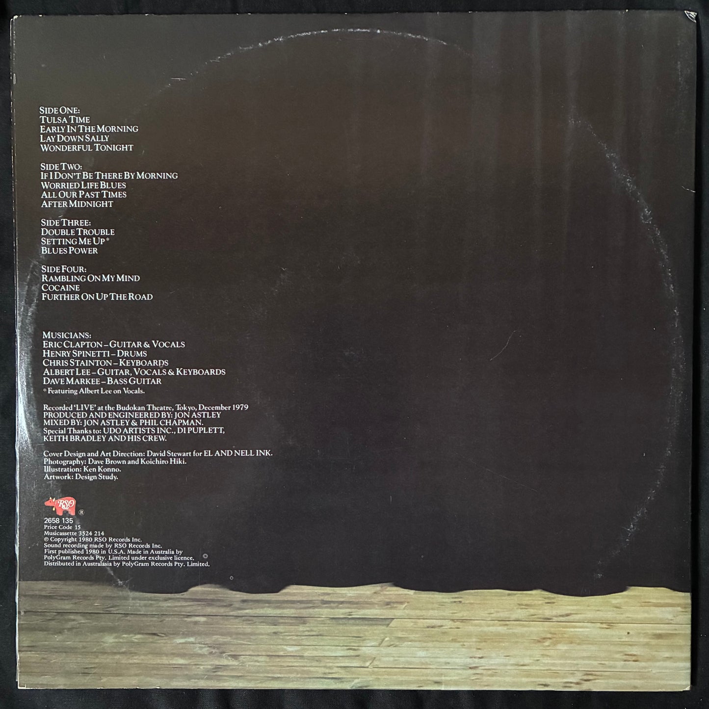 ERIC CLAPTON - JUST ONE NIGHT (2LP) (USED VINYL 1980 AUS M-/EX+)