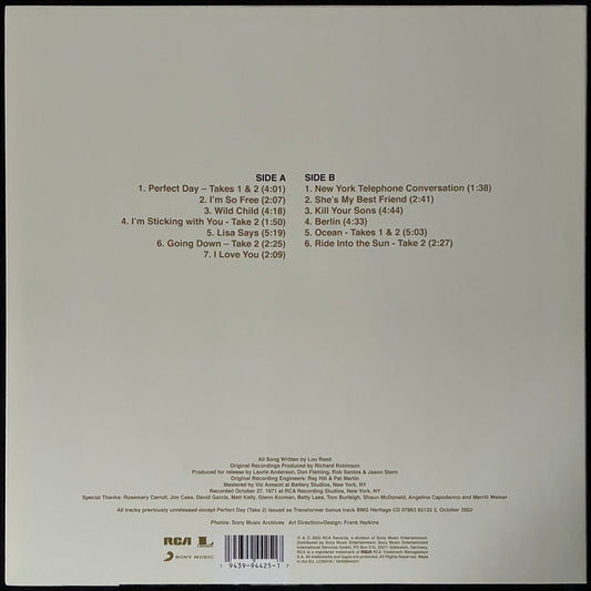 LOU REED - I'M SO FREE: THE 1971 RCA DEMOS (USED VINYL 2022 M-/M-)