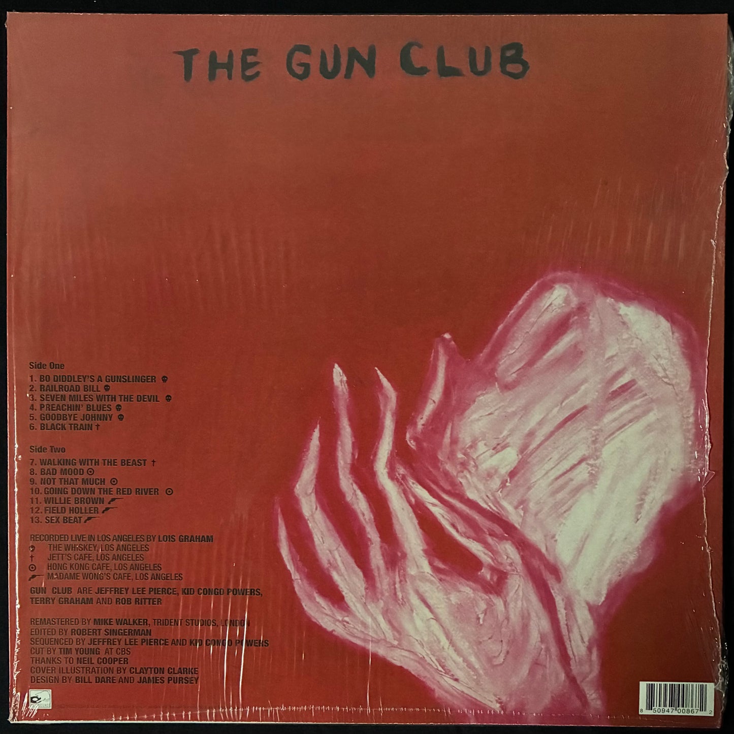 GUN CLUB - THE BIRTH THE DEATH THE GHOST (RED/BLACK COLOURED) (USED VINYL 2021 US M-/M-)