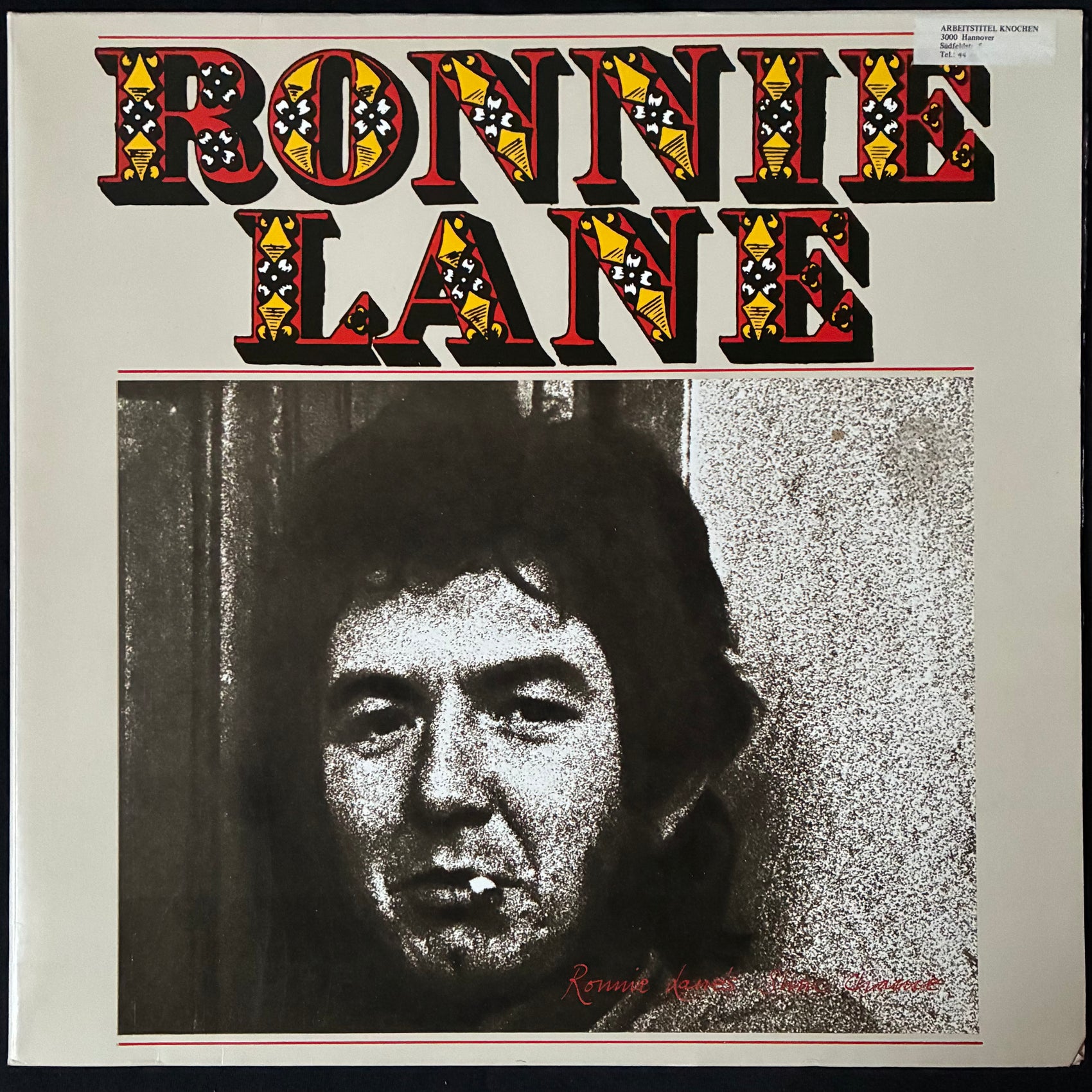 RONNIE LANE - SLIM CHANCE (USED VINYL 1975 GERMANY M-/EX)