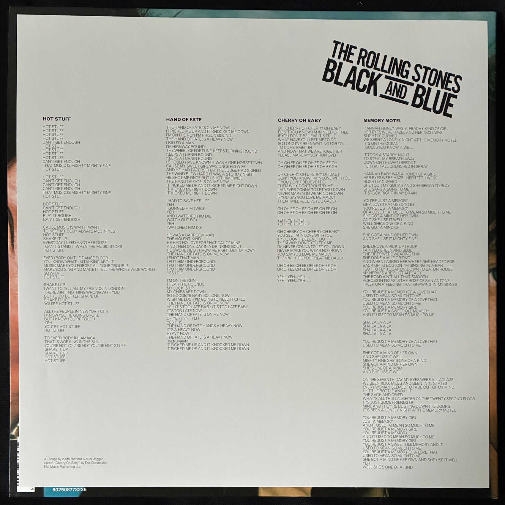 ROLLING STONES - BLACK AND BLUE (180GM) (HALF SPEED MASTERED) (USED VINYL 2018 EU M-/M-)