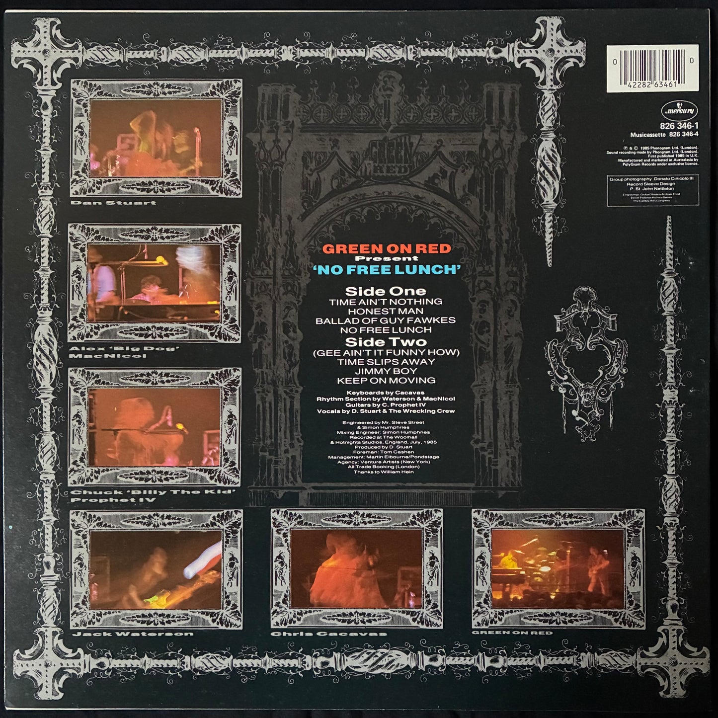 GREEN ON RED - NO FREE LUNCH (MLP) (USED VINYL 1985 AUS M-/M-)