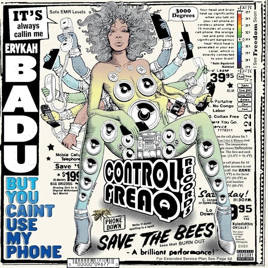 ERYKAH BADU - BUT YOU CANT USE MY PHONE (PURPLE COLOURED)  VINYL