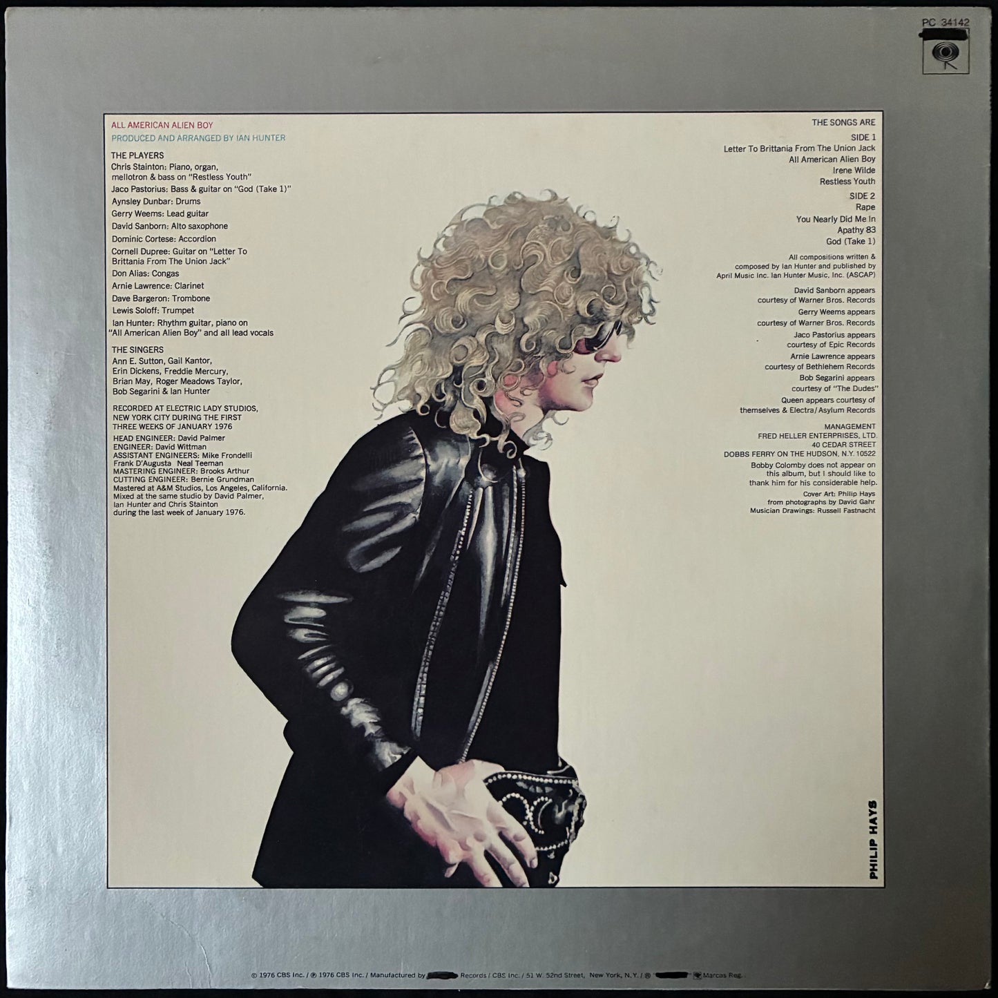 IAN HUNTER - ALL AMERICAN ALIEN BOY (USED VINYL 1976 US M-/EX+)