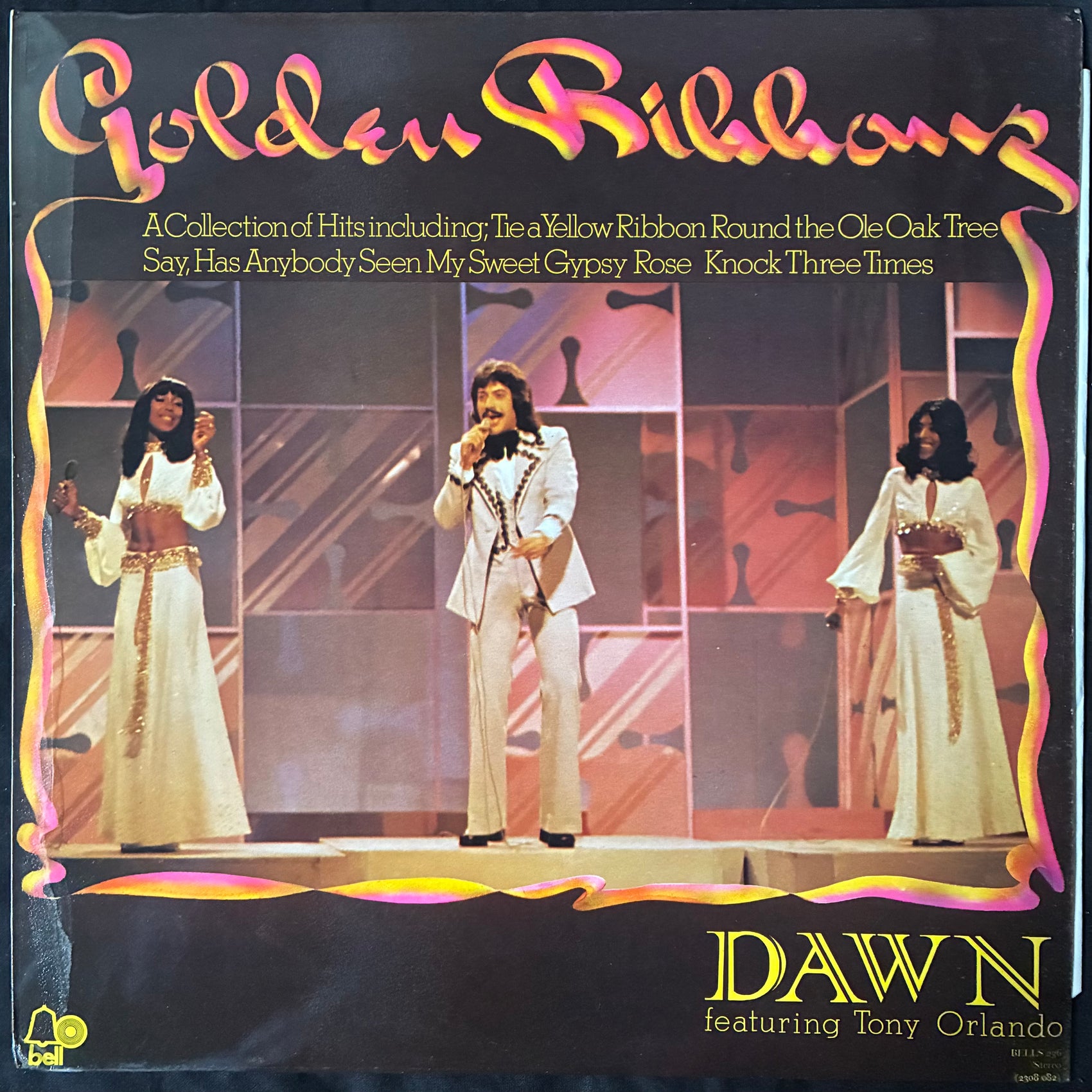 DAWN FEATURING TONY ORLANDO - GOLDEN RIBBONS (USED VINYL 1973 UK EX+/EX)