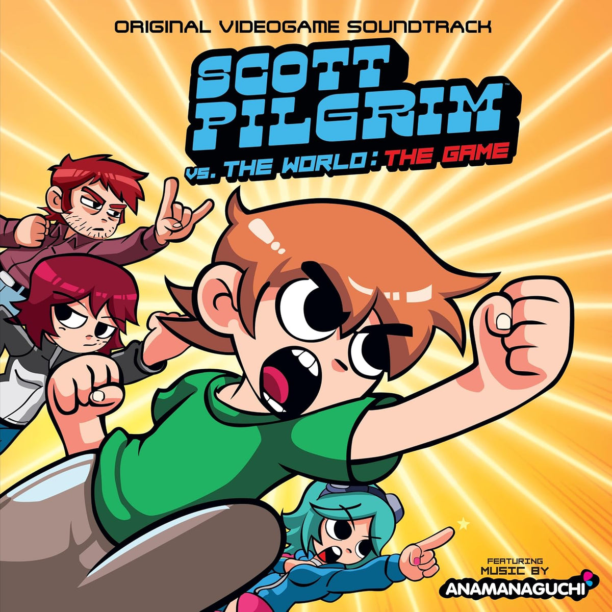 ANAMANAGUCHI - SCOTT PILGRIM VS. THE WORLD : THE GAME (ORANGE COLOURED) VINYL