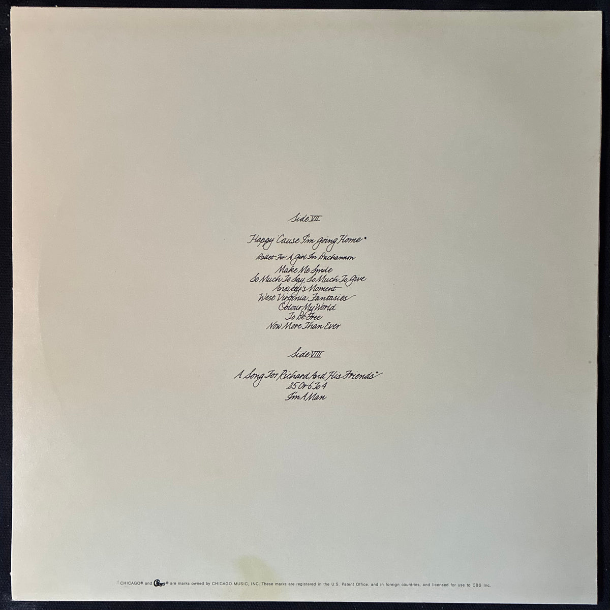 CHICAGO - LIVE AT CARNEGIE HALL VOLUMES I-IV (4LP BOX SET) (USED VINYL 1971 US M-/EX+)