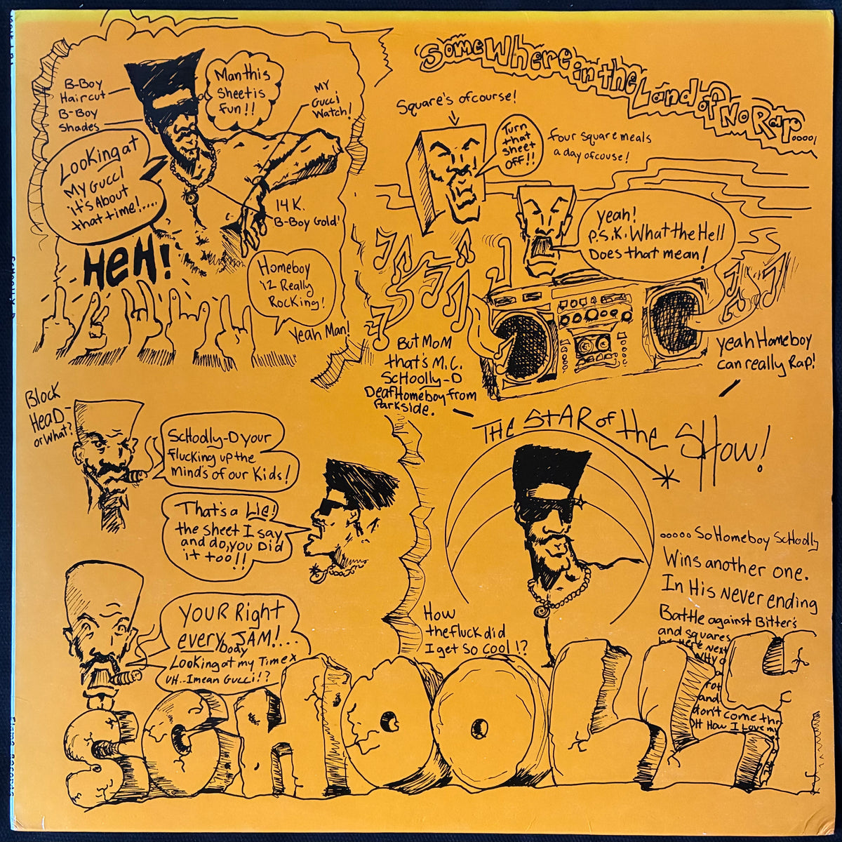 SCHOOLY-D - SCHOOLY-D (SELF TITLED) (USED VINYL 1986 UK M-/EX+)