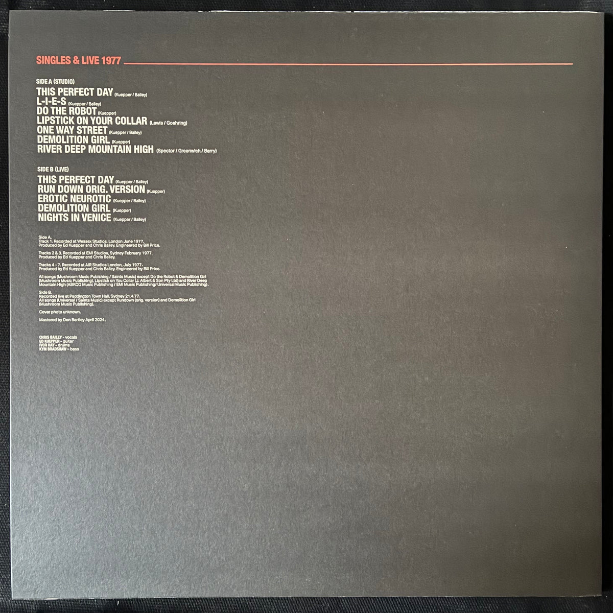 SAINTS - (I'M) STRANDED (4LP BOX SET) (USED VINYL 2024 US M-/M-)