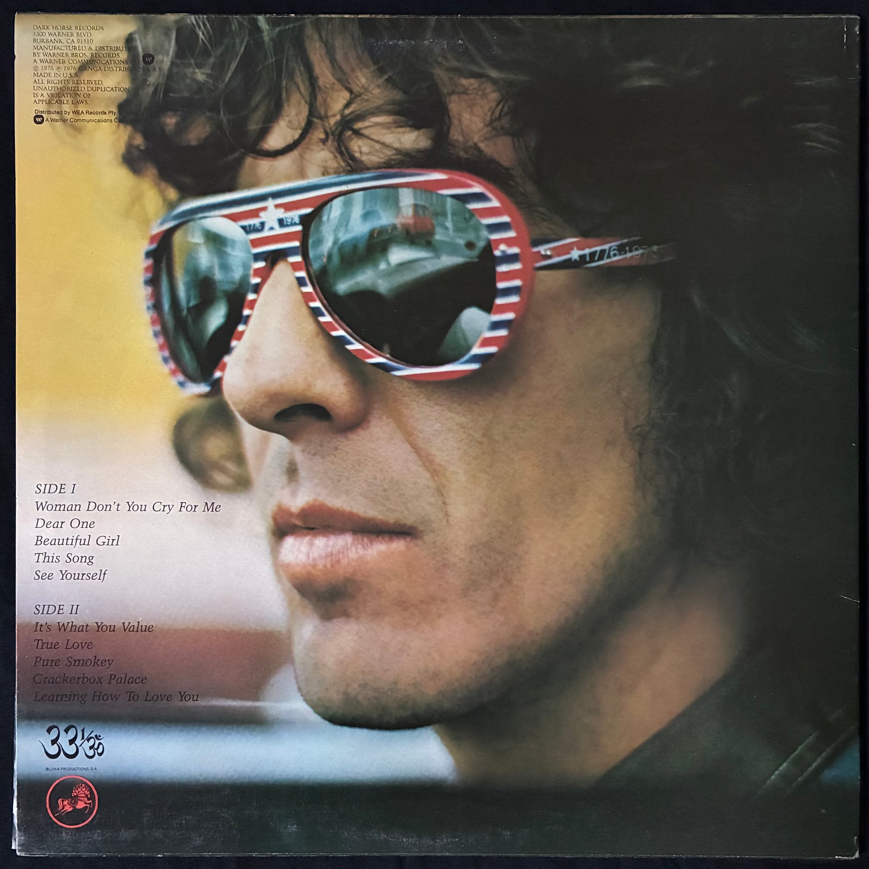 GEORGE HARRISON - THIRTY THREE & 1/3 (USED VINYL 1976 AUS M-/EX)
