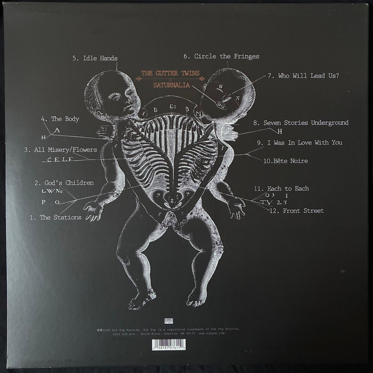 GUTTER TWINS - SATURNALIA (2LP) (USED VINYL 2008 US M-/M-)
