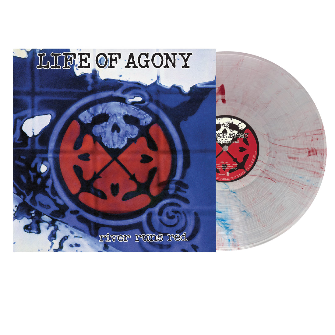 LIFE OF AGONY - RIVER RUNS RED (CLEAR/RED/BLUE SWIRL) VINYL