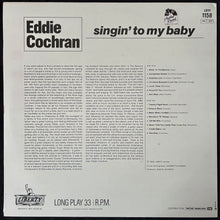 Load image into Gallery viewer, EDDIE COCHRAN - SINGIN' TO MY BABY (USED VINYL 1978 FRANCE M-/M-)
