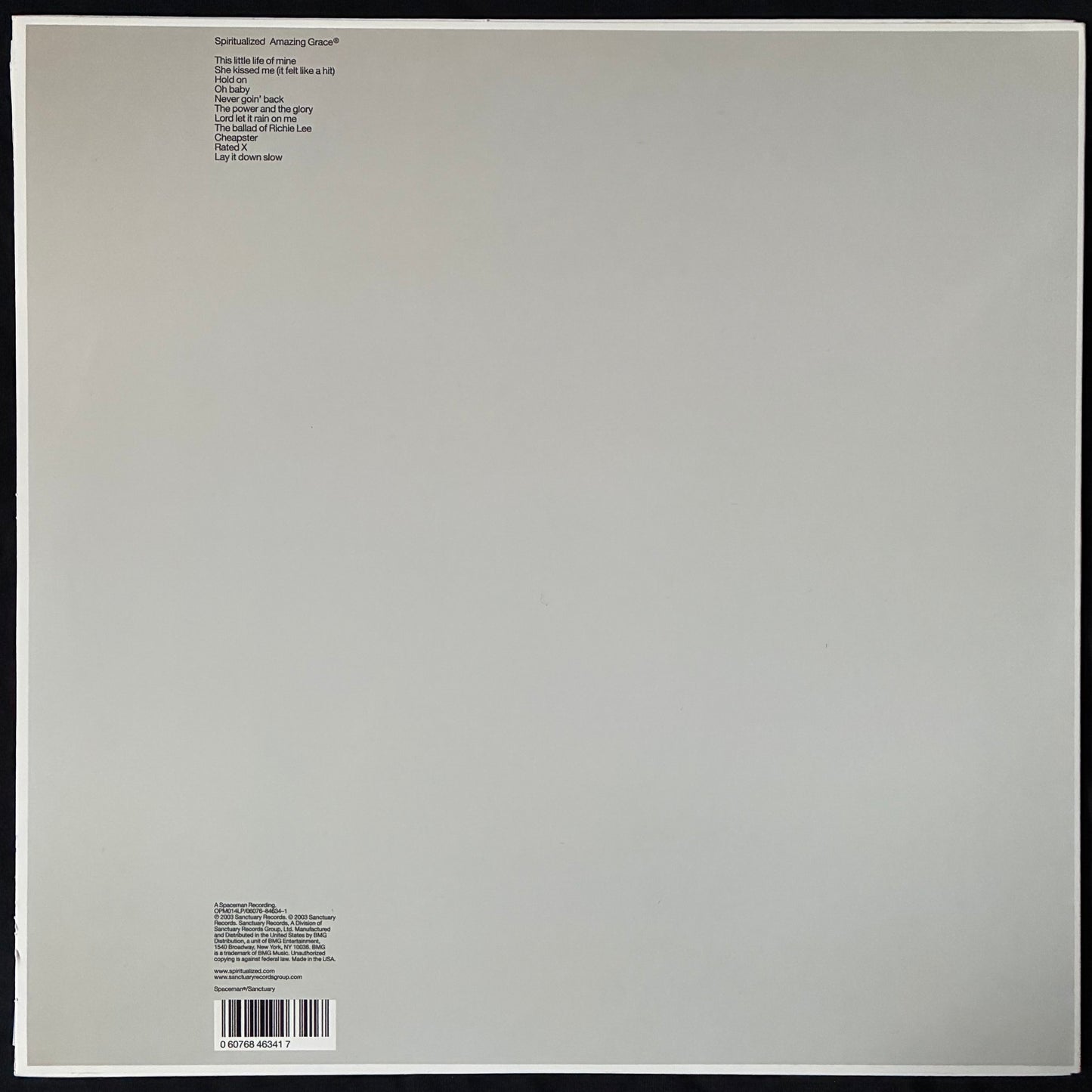 SPIRITUALIZED - AMAZING GRACE (FIRST PRESSING) (USED VINYL 2003 US M-/EX+)