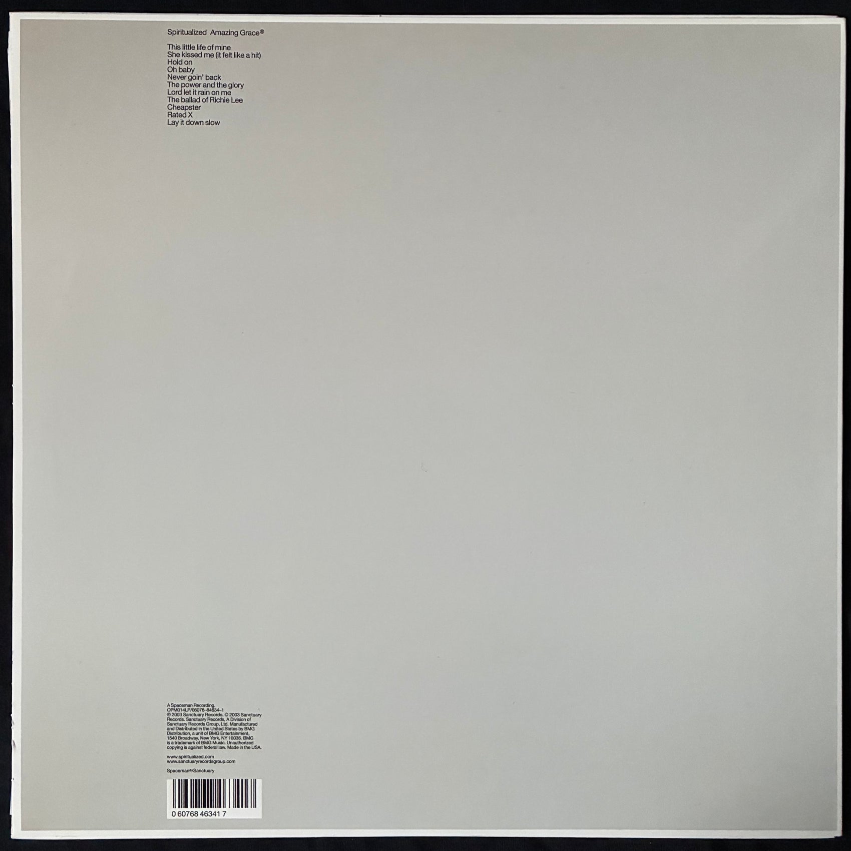 SPIRITUALIZED - AMAZING GRACE (FIRST PRESSING) (USED VINYL 2003 US M-/EX+)
