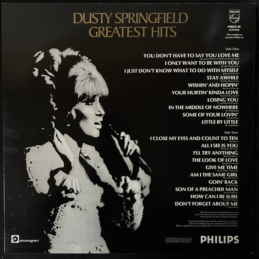 DUSTY SPRINGFIELD - GREATEST HITS (USED VINYL 1983 UK M-/M-)