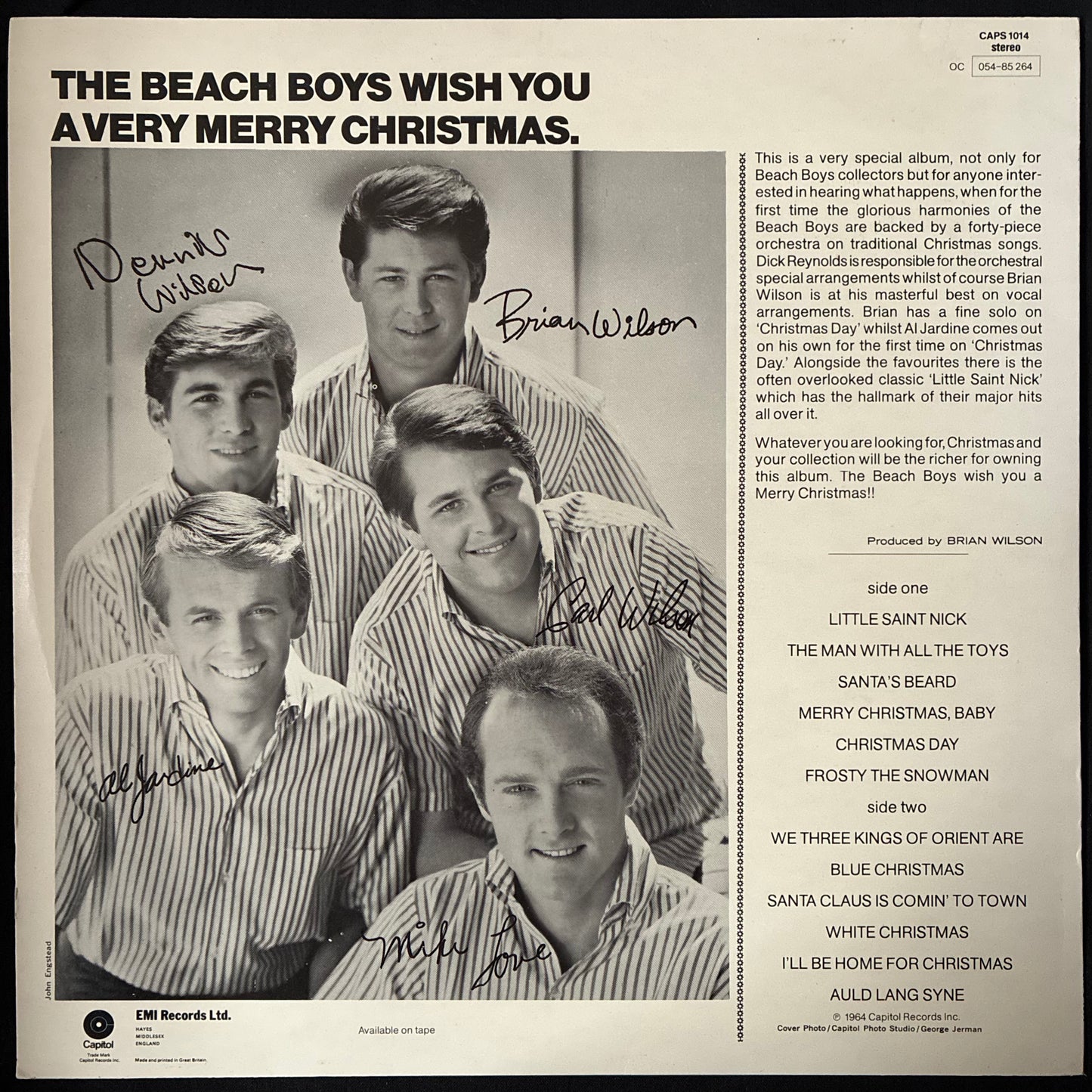 BEACH BOYS - THE BEACH BOYS' CHRISTMAS ALBUM (USED VINYL 1975 UK M-/M-)