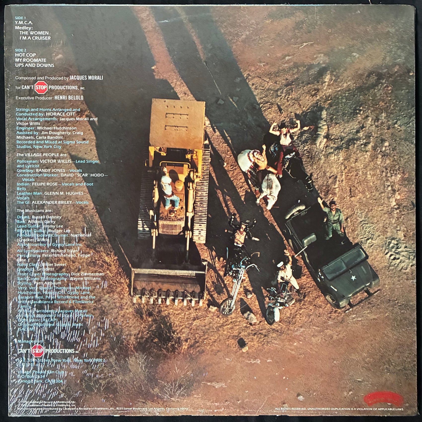 VILLAGE PEOPLE - CRUISIN' (USED VINYL 1978 US M-/M-)