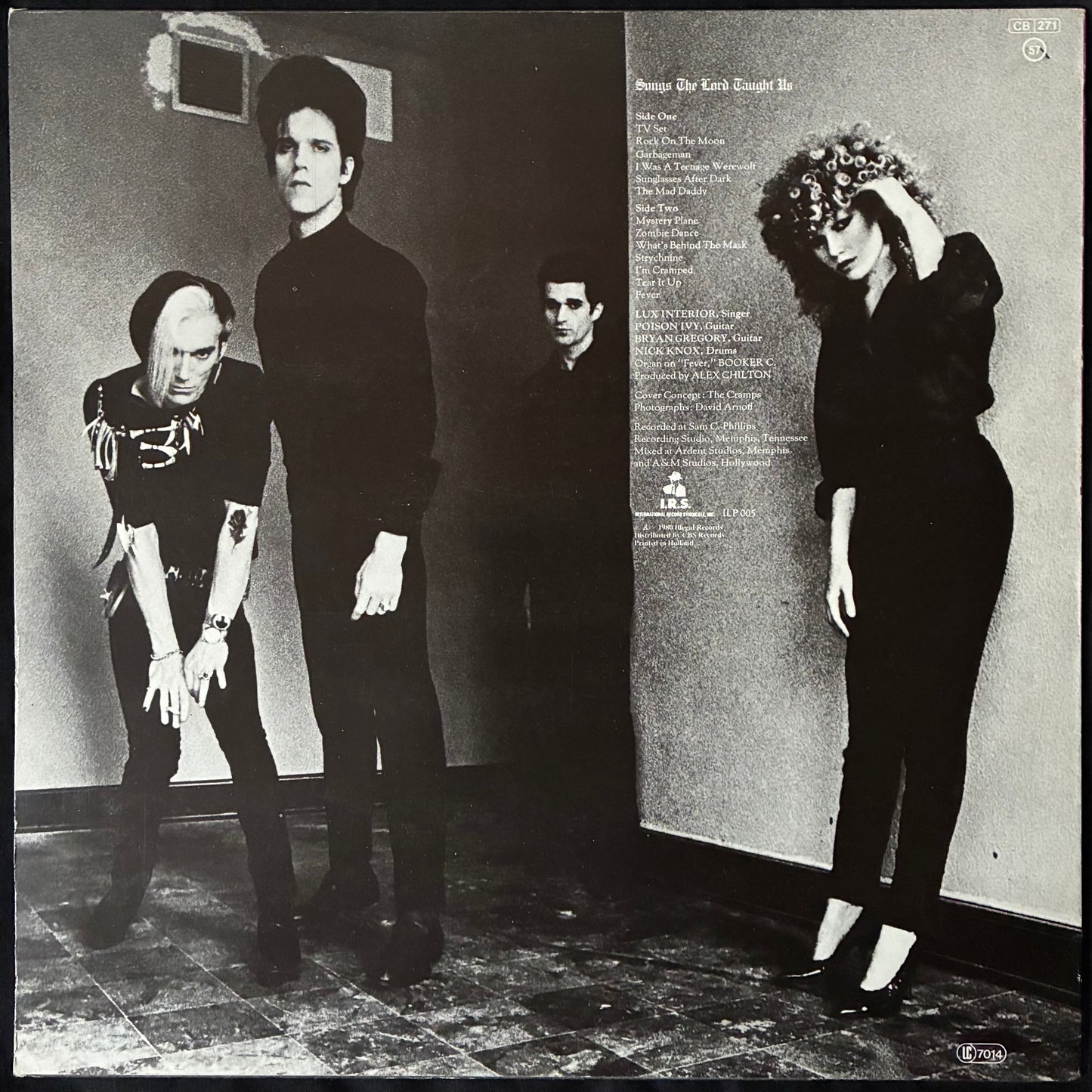 CRAMPS - SONGS THE LORD TAUGHT US (USED VINYL 1980 NETHERLANDS M-/EX+)