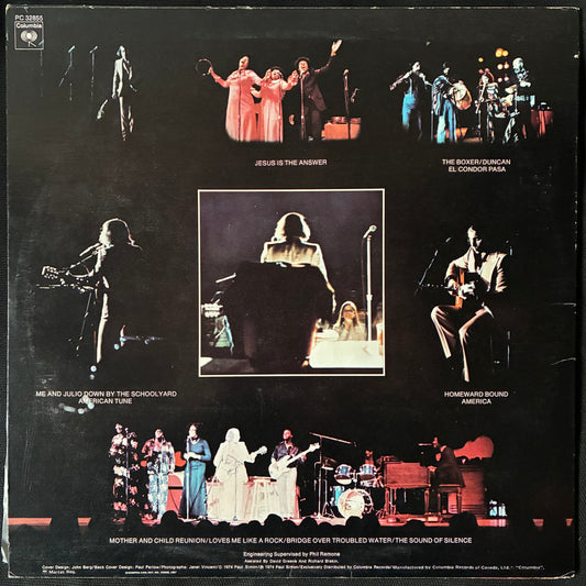 PAUL SIMON - LIVE RHYMIN' : PAUL SIMON IN CONCERT (USED VINYL 1974 CANADA M-/EX+)