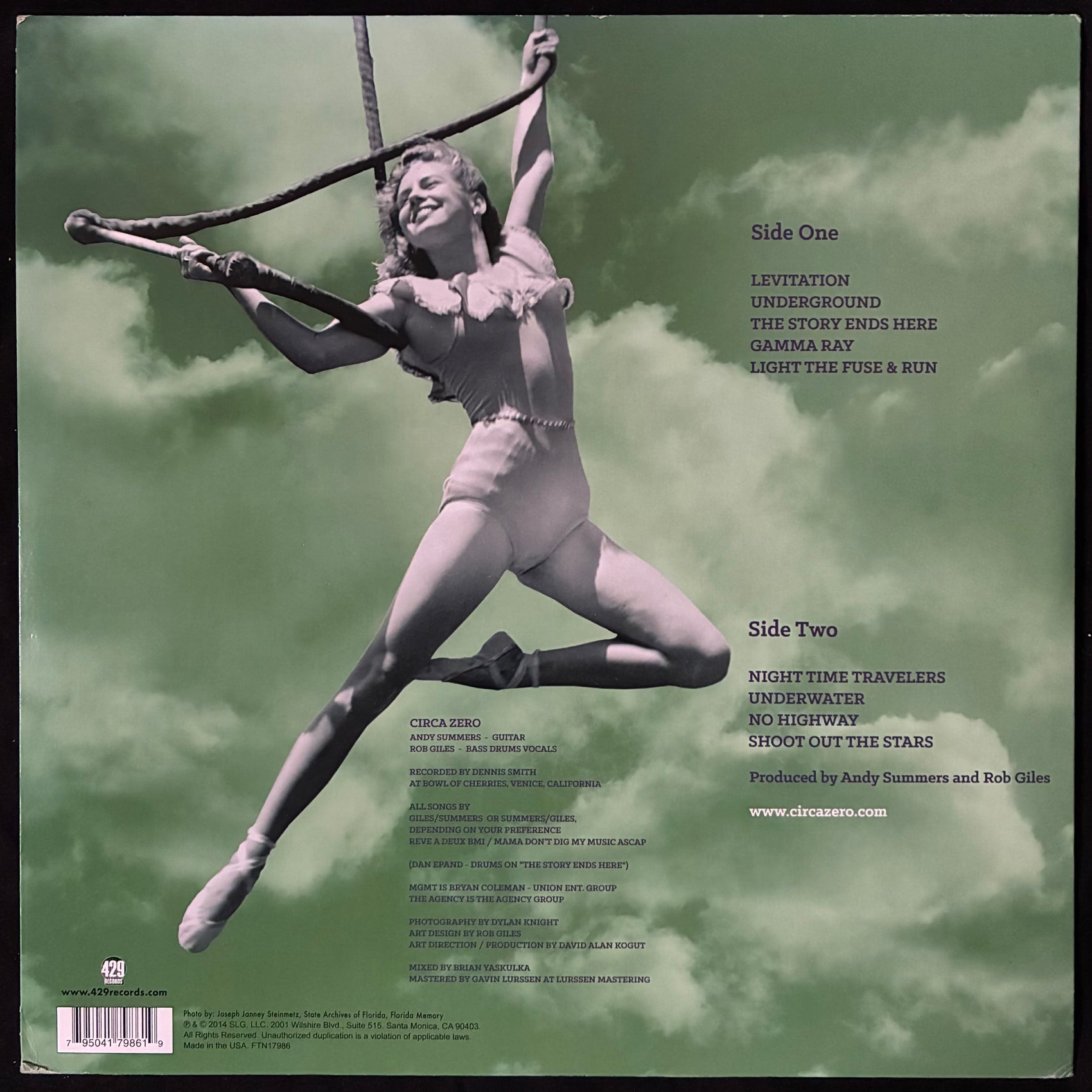 CIRCA ZERO - CIRCUS HERO (USED VINYL 2014 US M-/EX+)