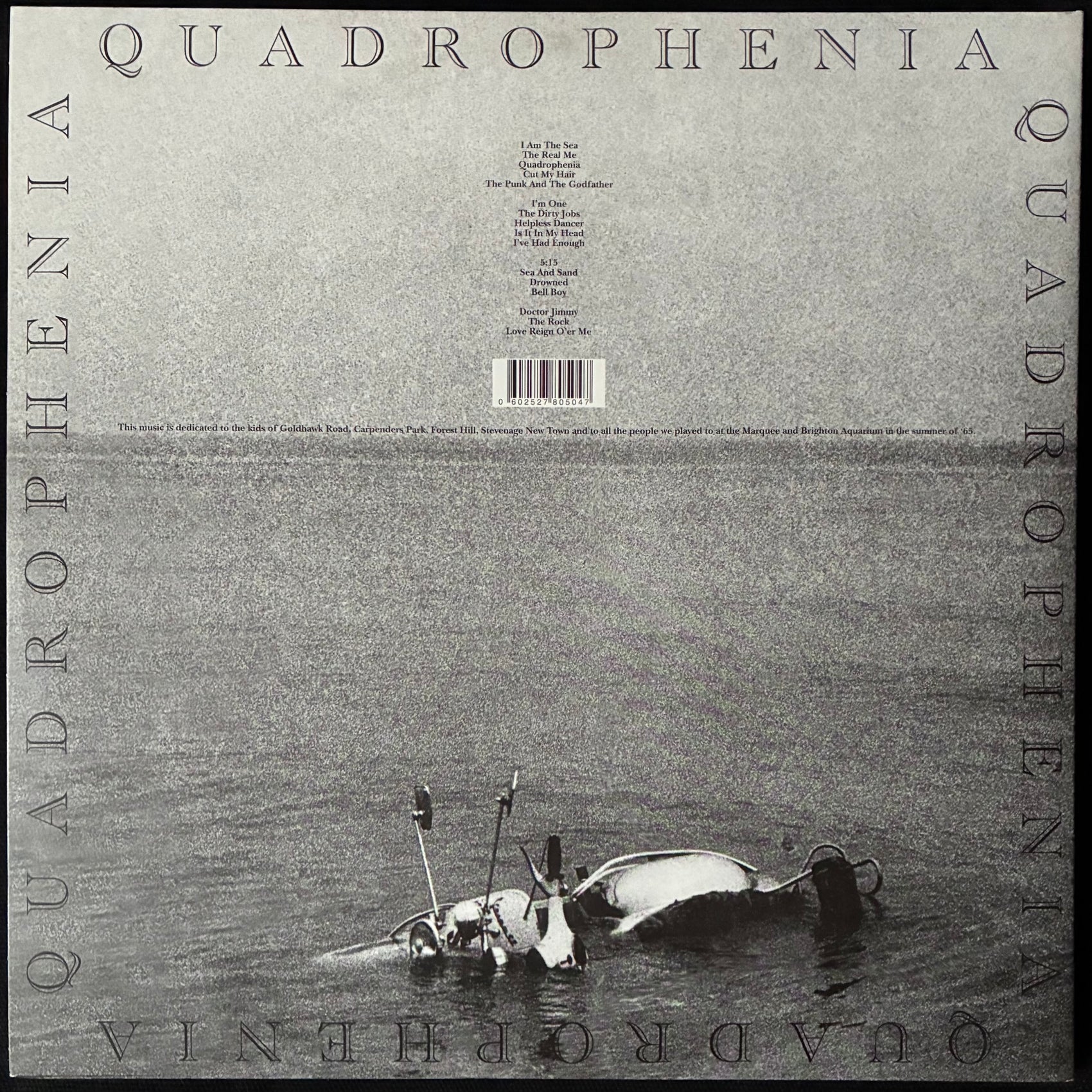 WHO - QUADROPHENIA (2LP) (USED VINYL 2011 EU M-/M-)