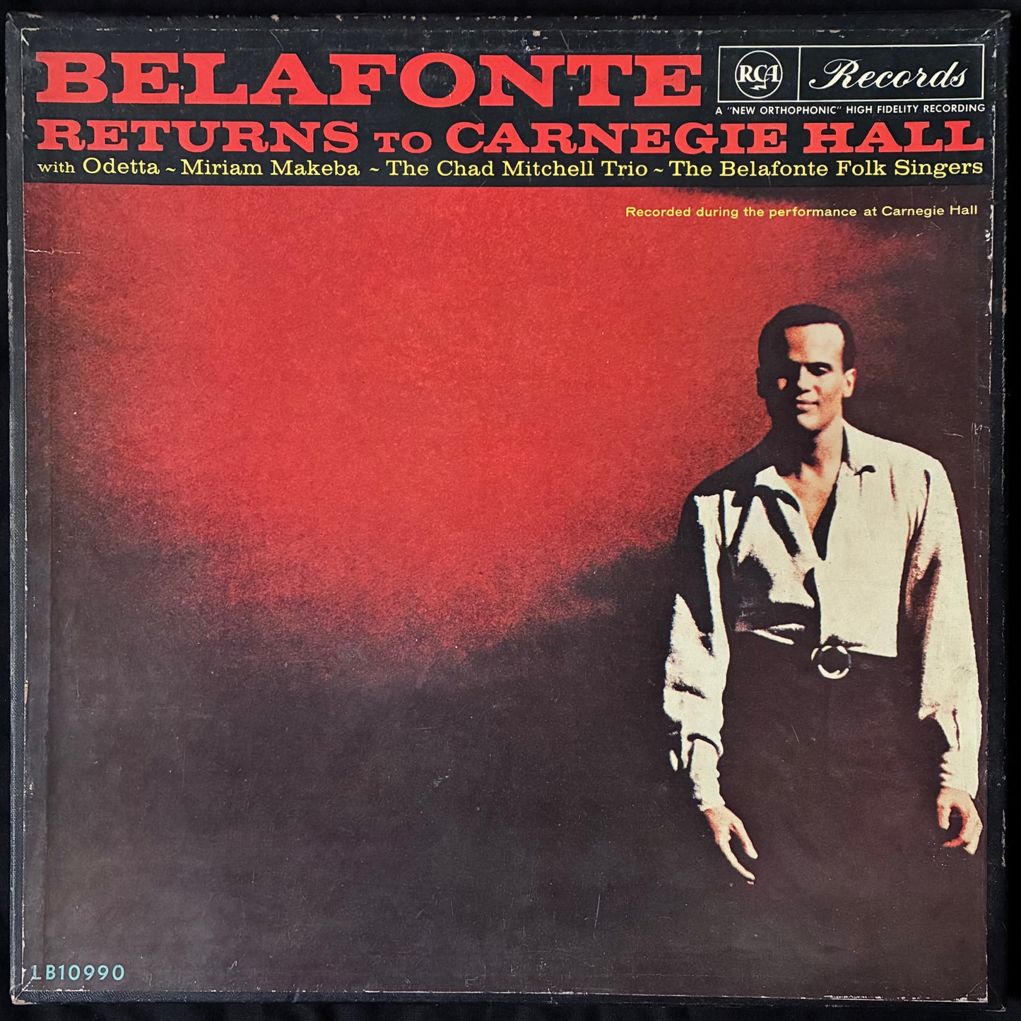 HARRY BELAFONTE - BELAFONTE RETURNS TO CARNEGIE HALL (2LP BOX SET) (USED VINYL 1959 AUS EX+/EX-)