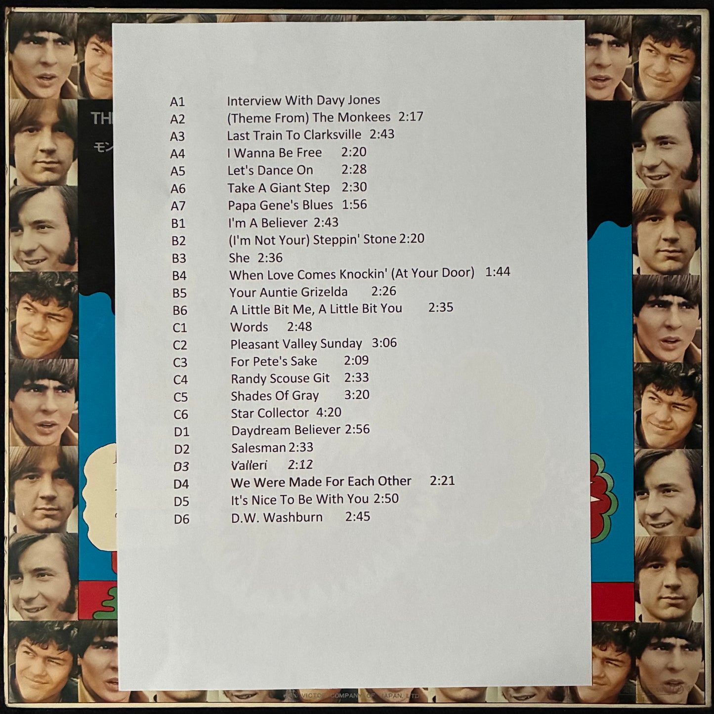 MONKEES - THE MONKEES' GOLDEN STORY (2LP) (USED VINYL 1968 JAPAN EX+/VG+)