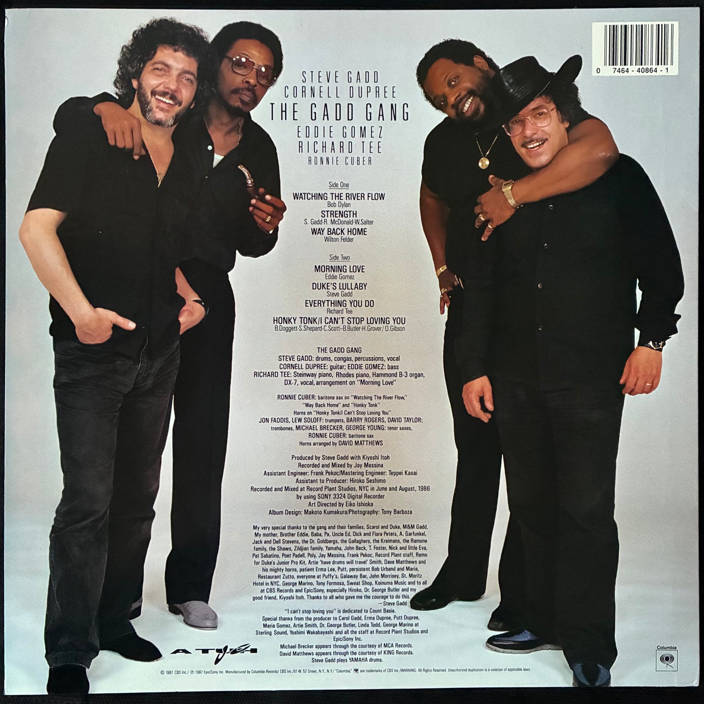 STEVE GADD - THE GADD GANG (USED VINYL 1987 US M-/EX)
