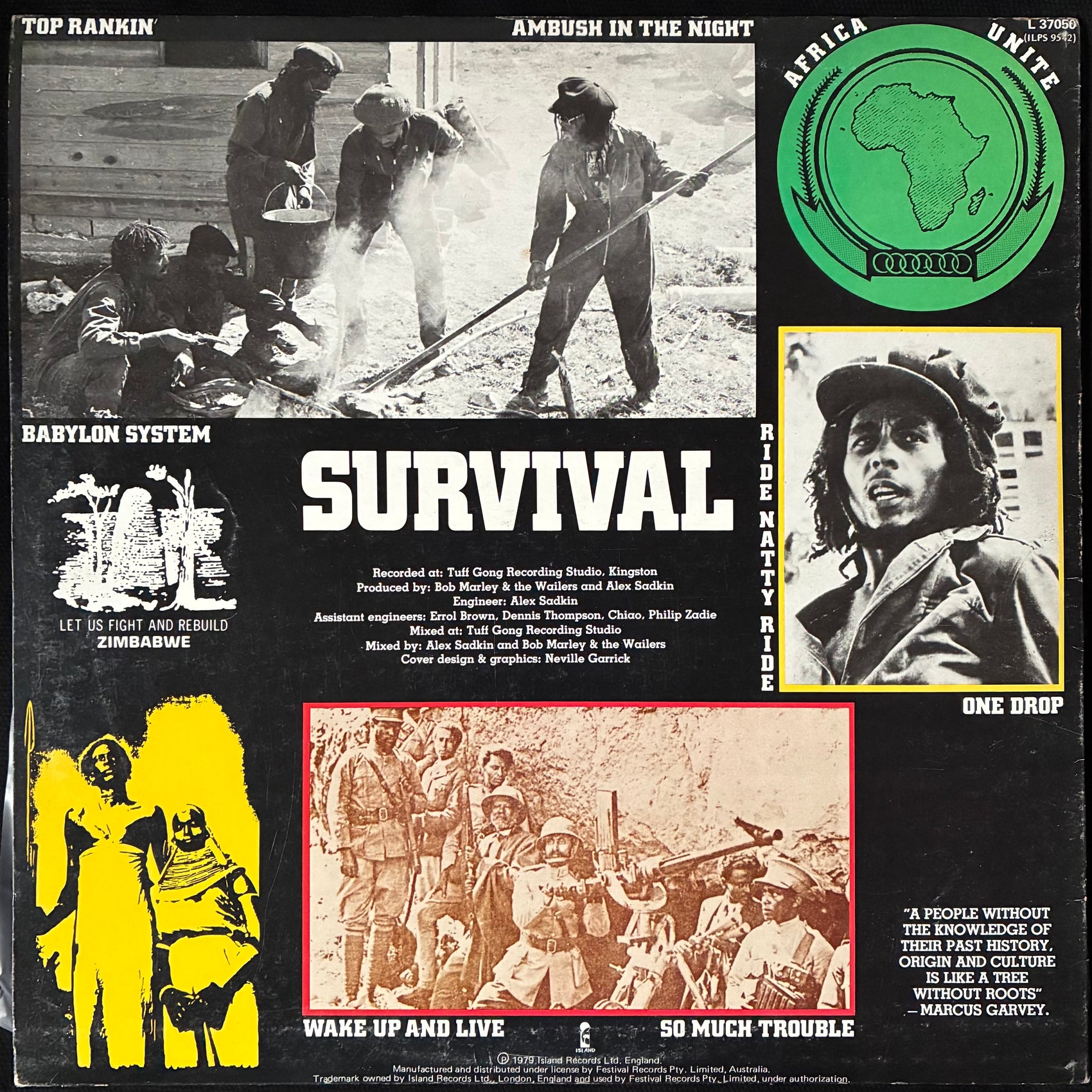 BOB MARLEY & THE WAILERS - SURVIVAL (USED VINYL 1979 AUS M-/EX+)